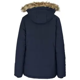 Ladies Cederberg Parka Jacket Navy Back